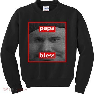 Papa Bless Funny Photo Meme Kids Sweatshirt