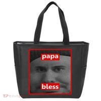 Papa Bless Funny Photo Meme Tote Bag thumb 0