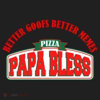 Papa Bless Pizza Better Goofs Better Memes Funny Meme Beanie thumb 2