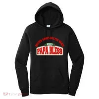 Papa Bless Pizza Better Goofs Better Memes Funny Meme Women's Hoodie thumb 0