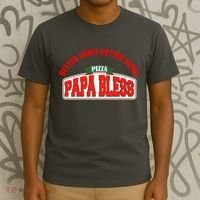 Papa Bless Pizza Better Goofs Better Memes Funny Meme T-Shirt thumb 3