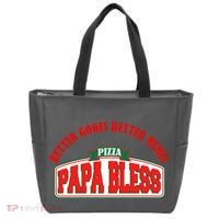 Papa Bless Pizza Better Goofs Better Memes Funny Meme Tote Bag thumb 0