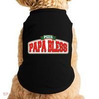 Papa Bless Pizza Funny Meme Prank Logo Doggie Tank thumb 0