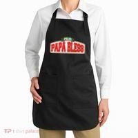 Papa Bless Pizza Funny Meme Prank Logo Apron thumb 2