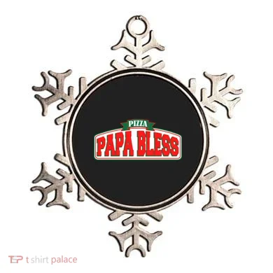 Papa Bless Pizza Funny Meme Prank Logo Ornament