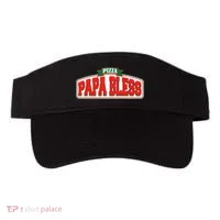 Papa Bless Pizza Funny Meme Prank Logo Visor thumb 0