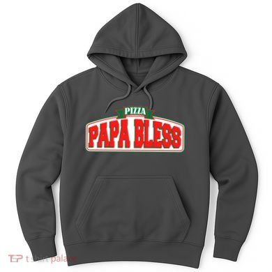 Papa Bless Pizza Funny Meme Prank Logo Hoodie