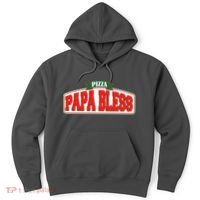Papa Bless Pizza Funny Meme Prank Logo Hoodie thumb 0