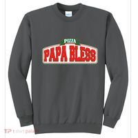 Papa Bless Pizza Funny Meme Prank Logo Sweatshirt thumb 0