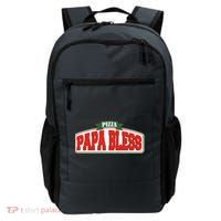 Papa Bless Pizza Funny Meme Prank Logo Backpack thumb 0