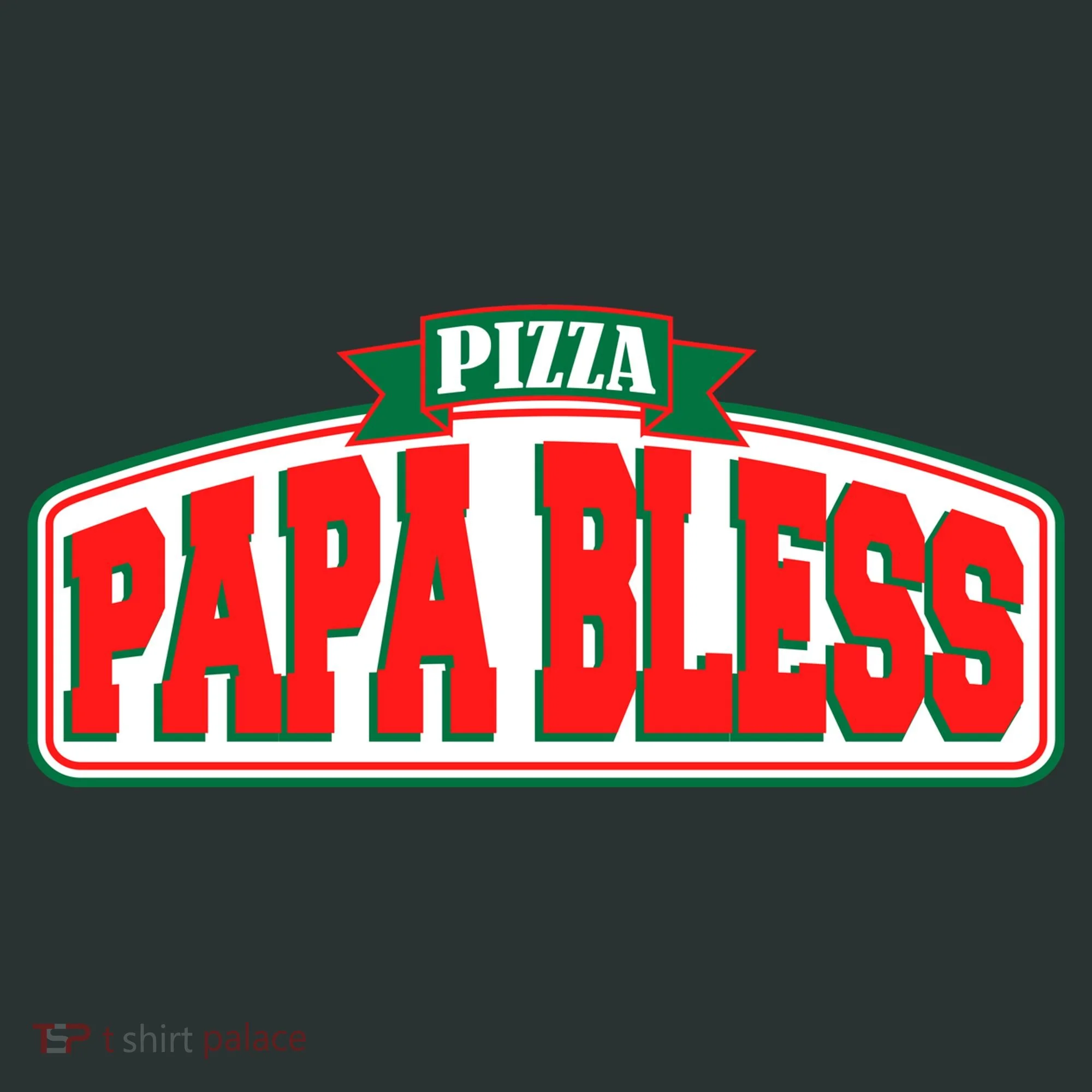 Papa Bless Pizza Funny Meme Prank Logo Baby Bodysuit