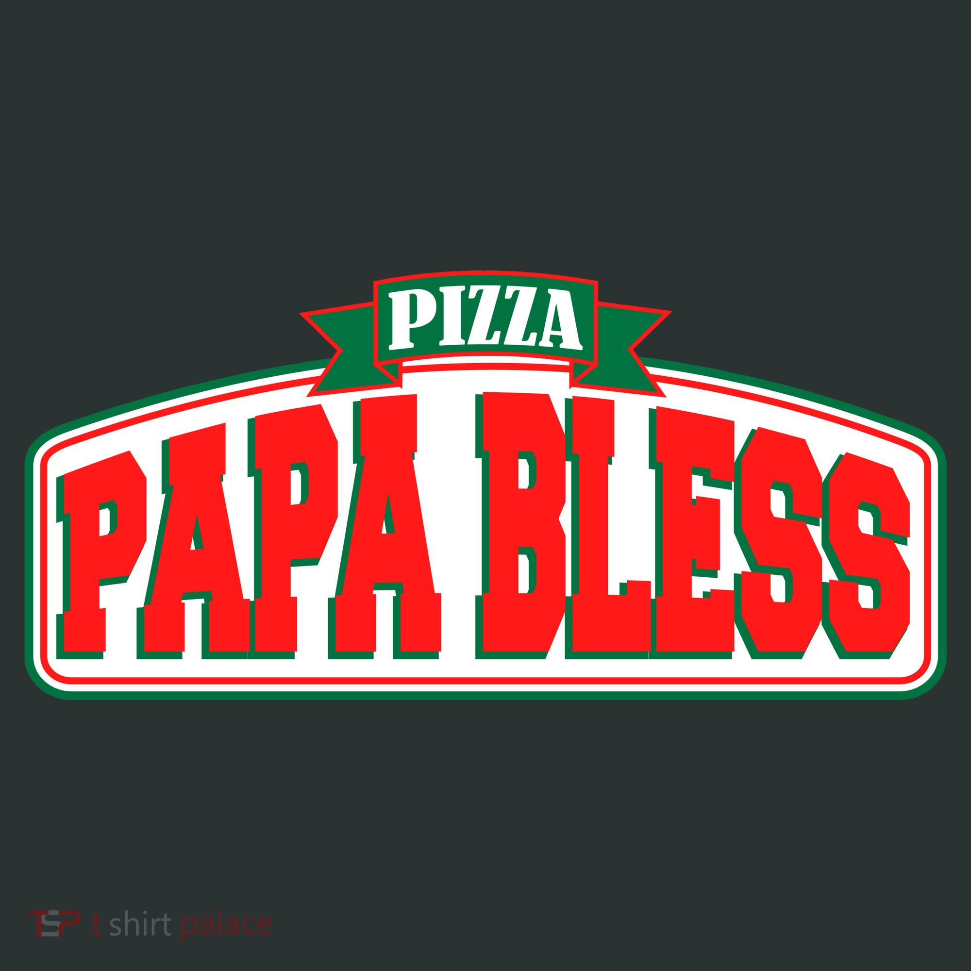 Papa Bless Pizza Funny Meme Prank Logo Kids Long Sleeve Shirt