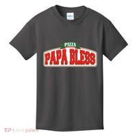 Papa Bless Pizza Funny Meme Prank Logo Kids T-Shirt thumb 0