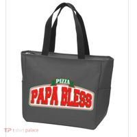 Papa Bless Pizza Funny Meme Prank Logo Tote Bag thumb 3