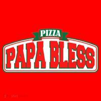 Papa Bless Pizza Funny Meme Prank Logo Santa Hat thumb 1
