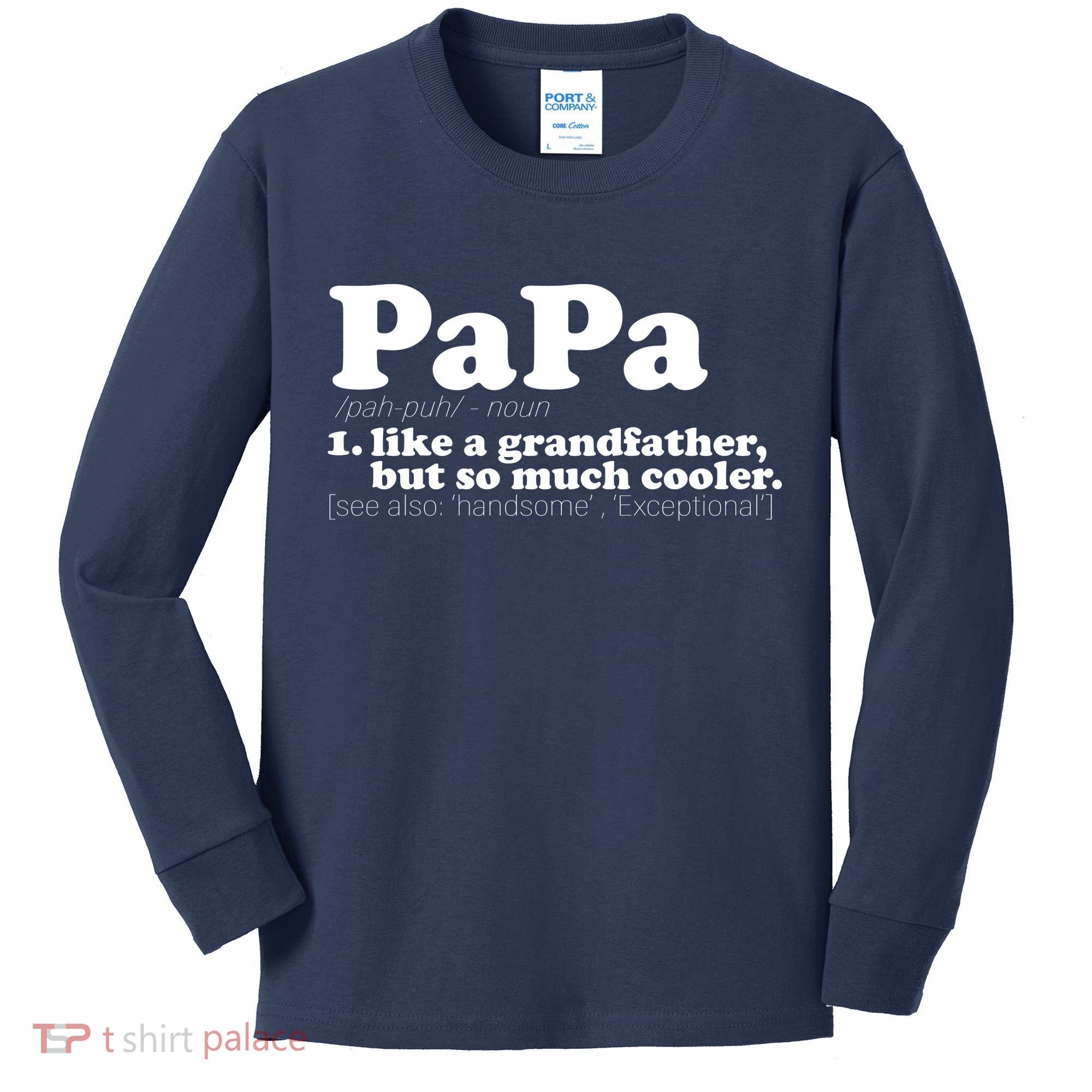 Papa Definition Kids Long Sleeve Shirt