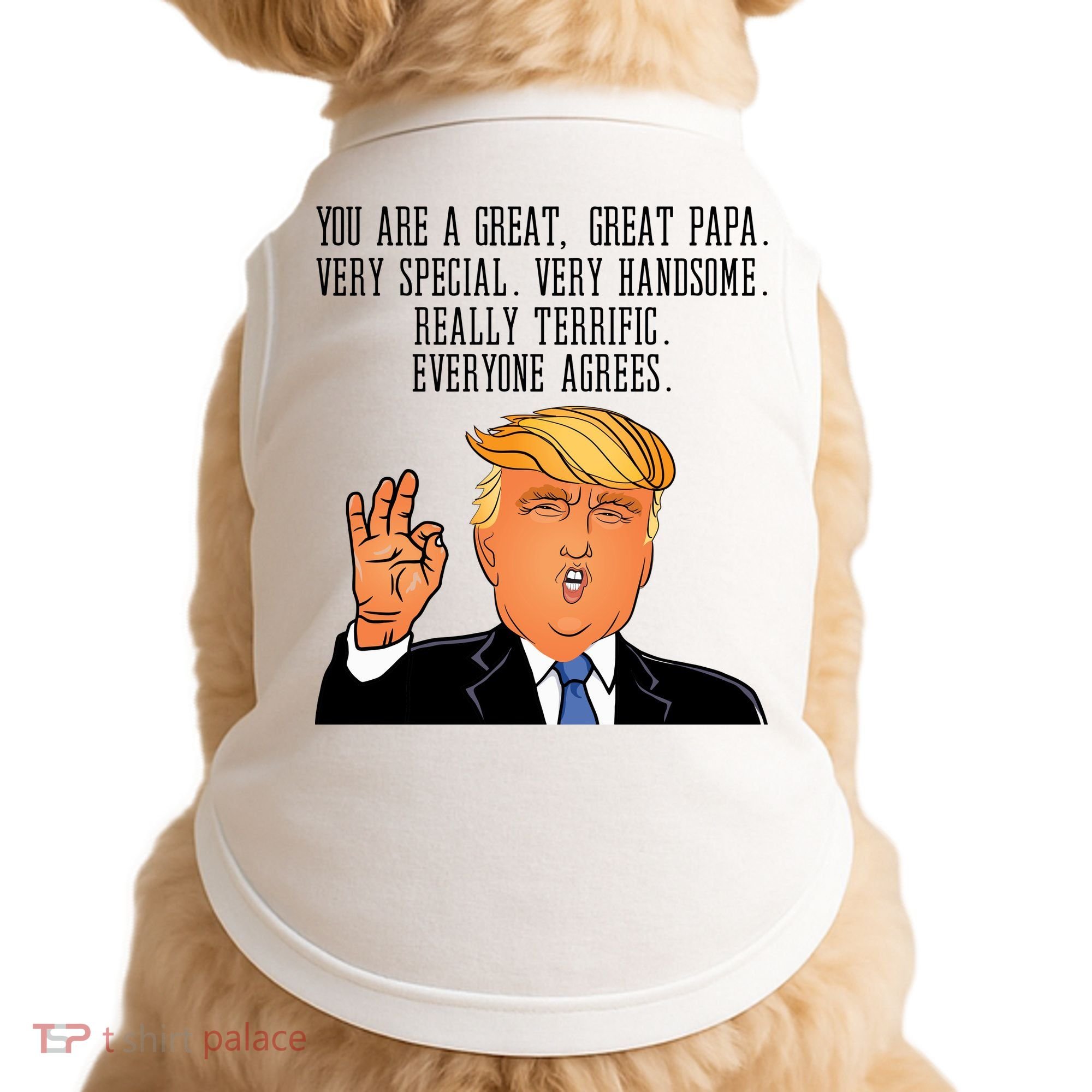 Papa Donald Trump Doggie Tank