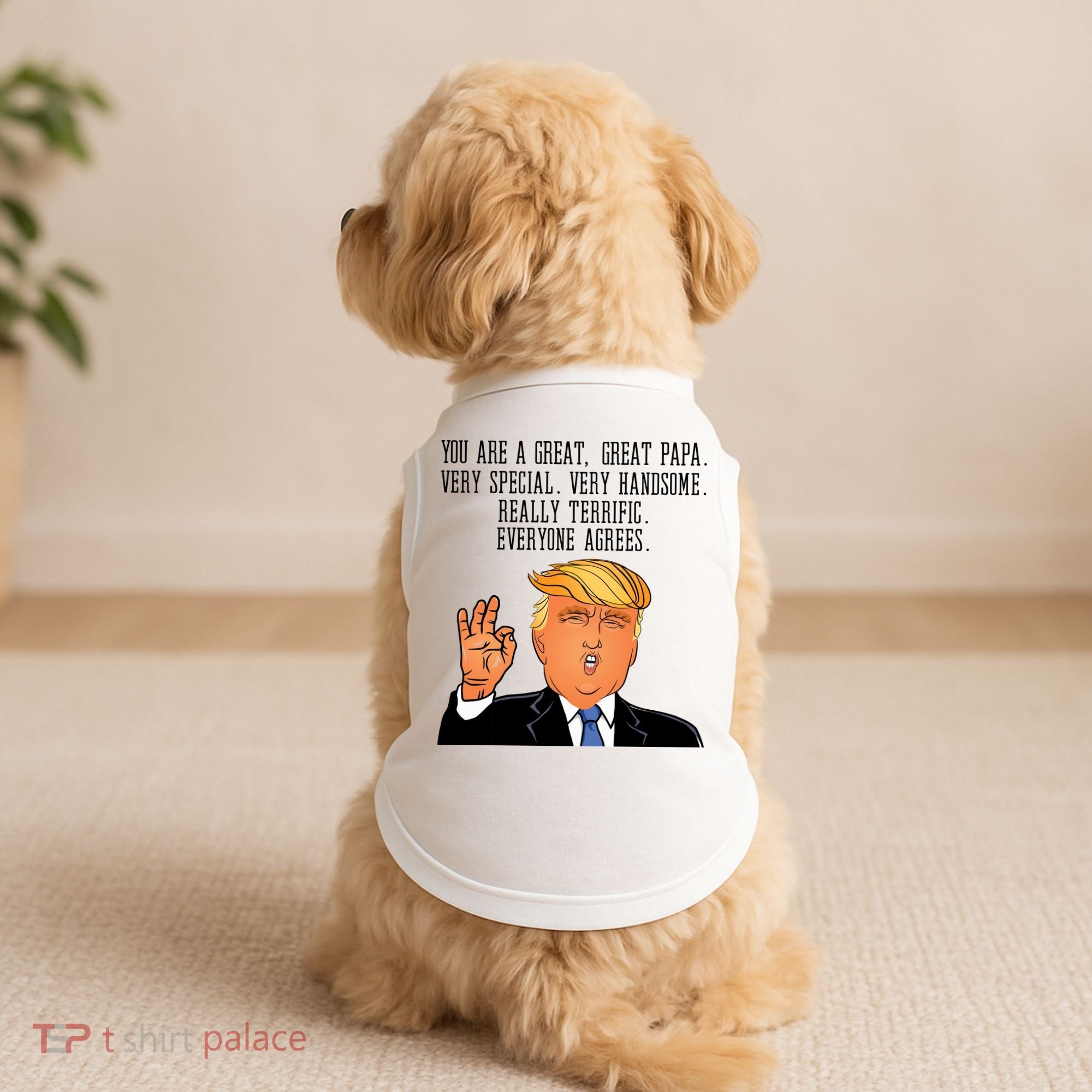 Papa Donald Trump Doggie Tank
