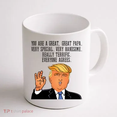 Papa Donald Trump Coffee Mug back