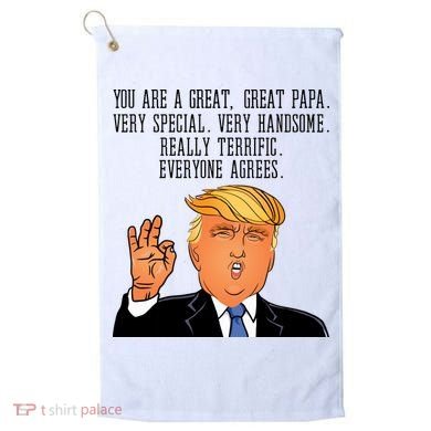 Papa Donald Trump Golf Towel