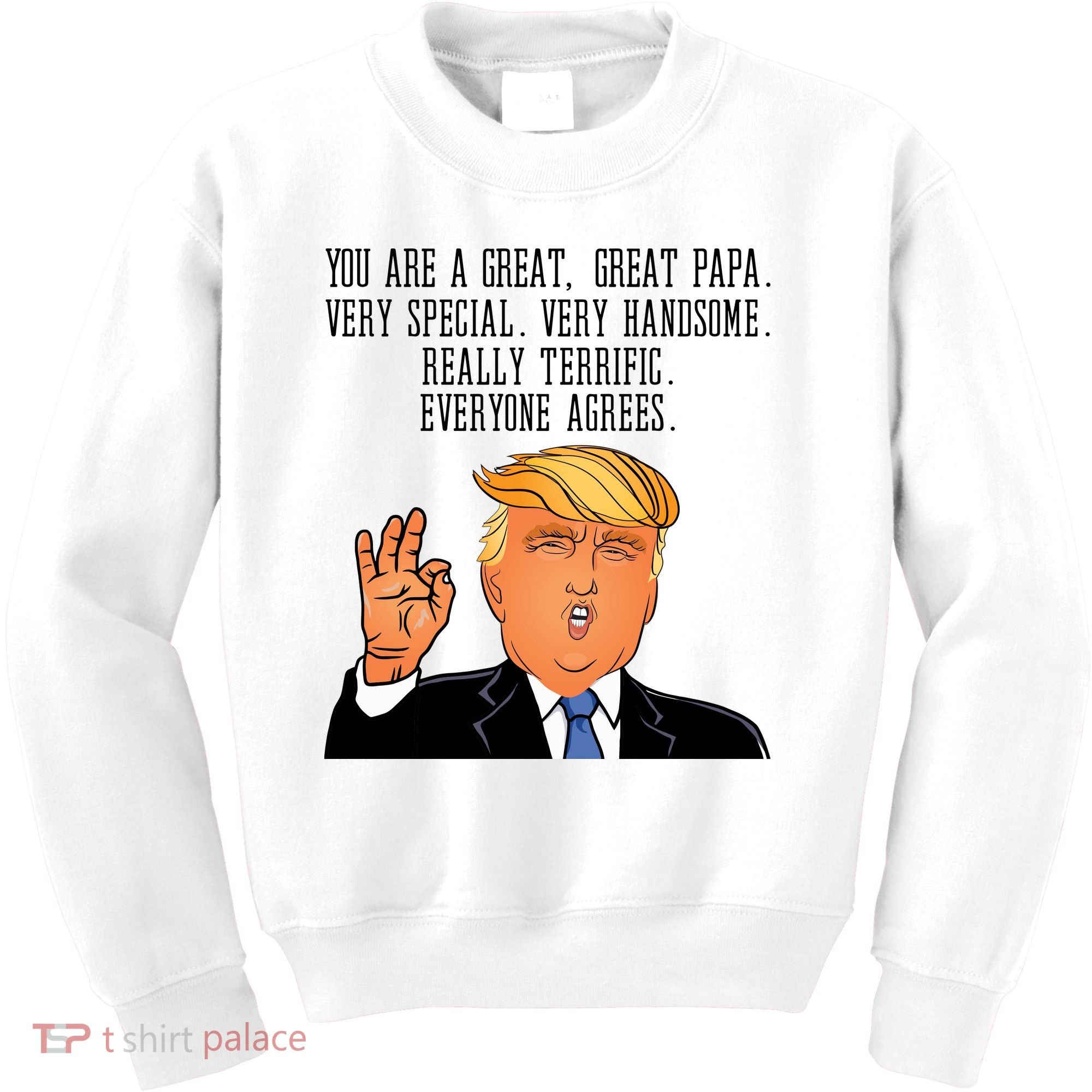 Papa Donald Trump Kids Sweatshirt