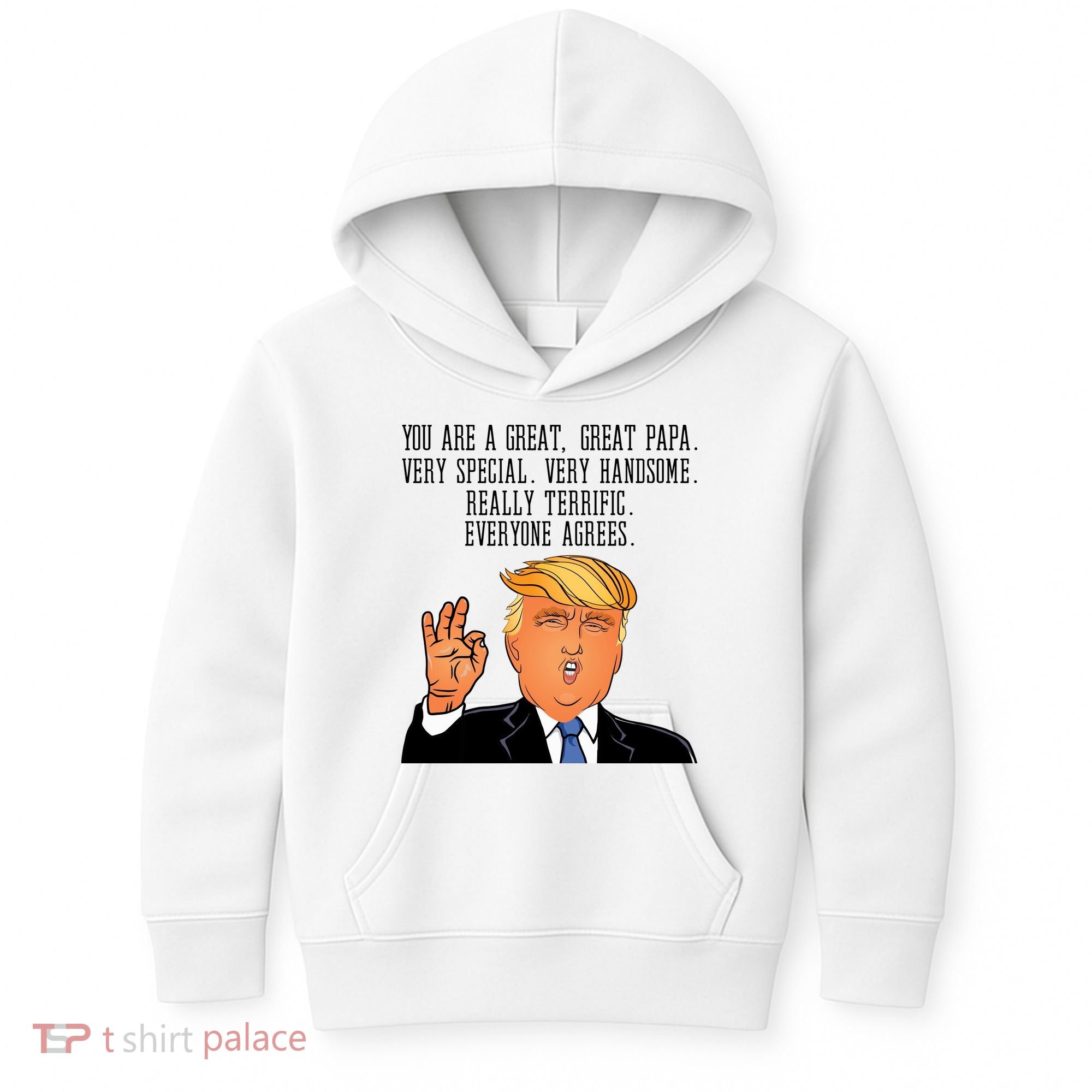 Papa Donald Trump Kids Hoodie