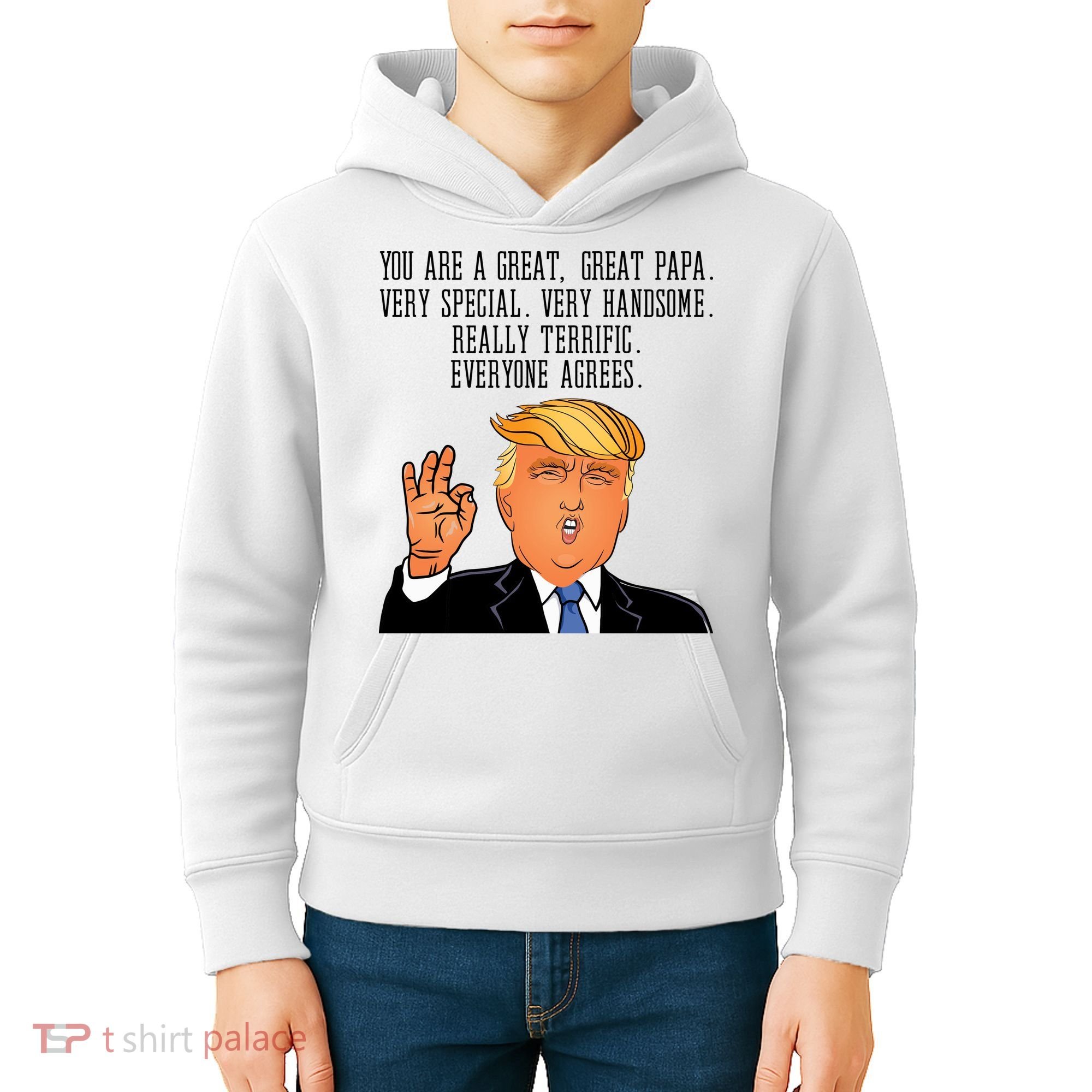 Papa Donald Trump Kids Hoodie