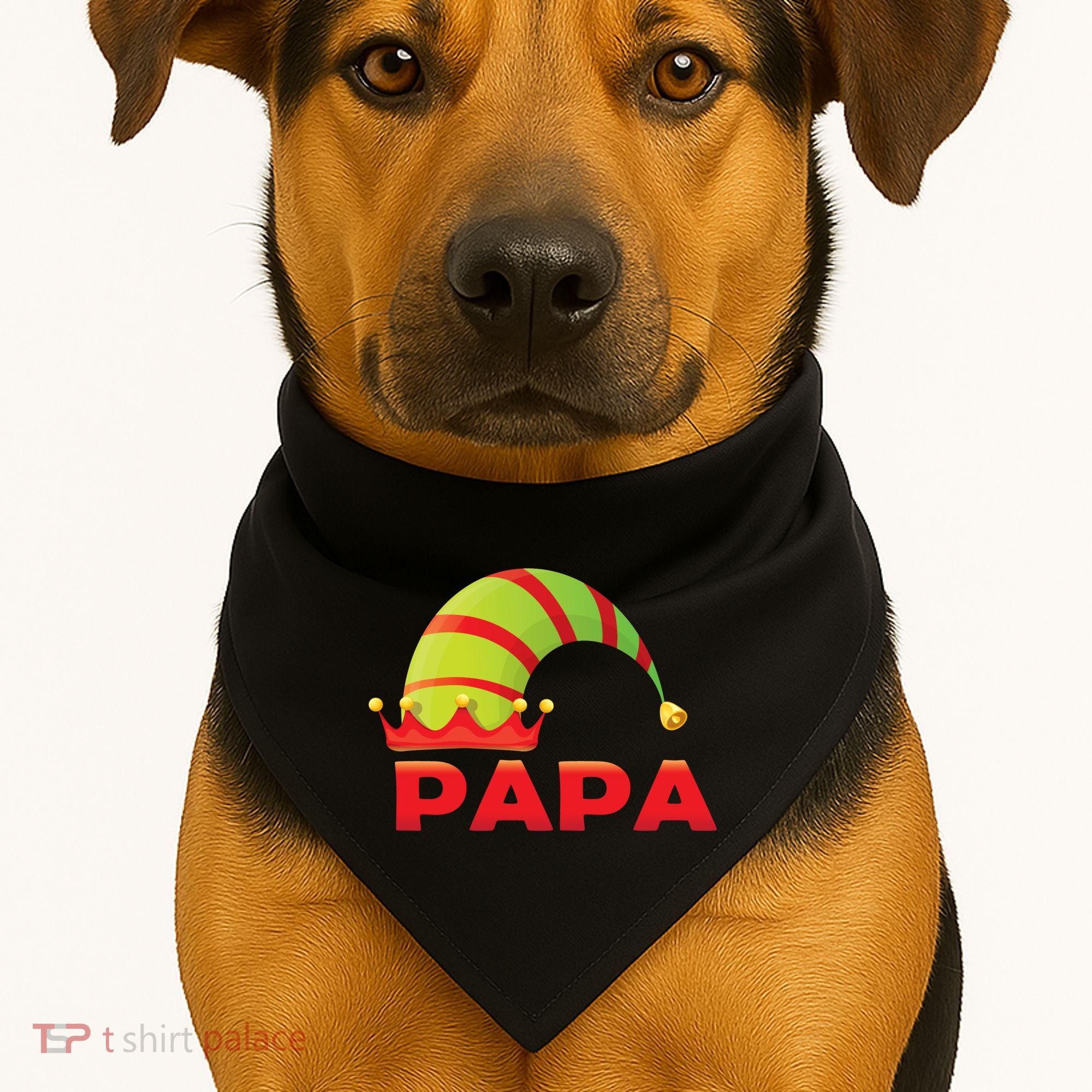 Papa Elf USA-Made Doggie Bandana