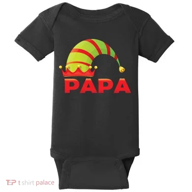 Papa Elf Baby Bodysuit