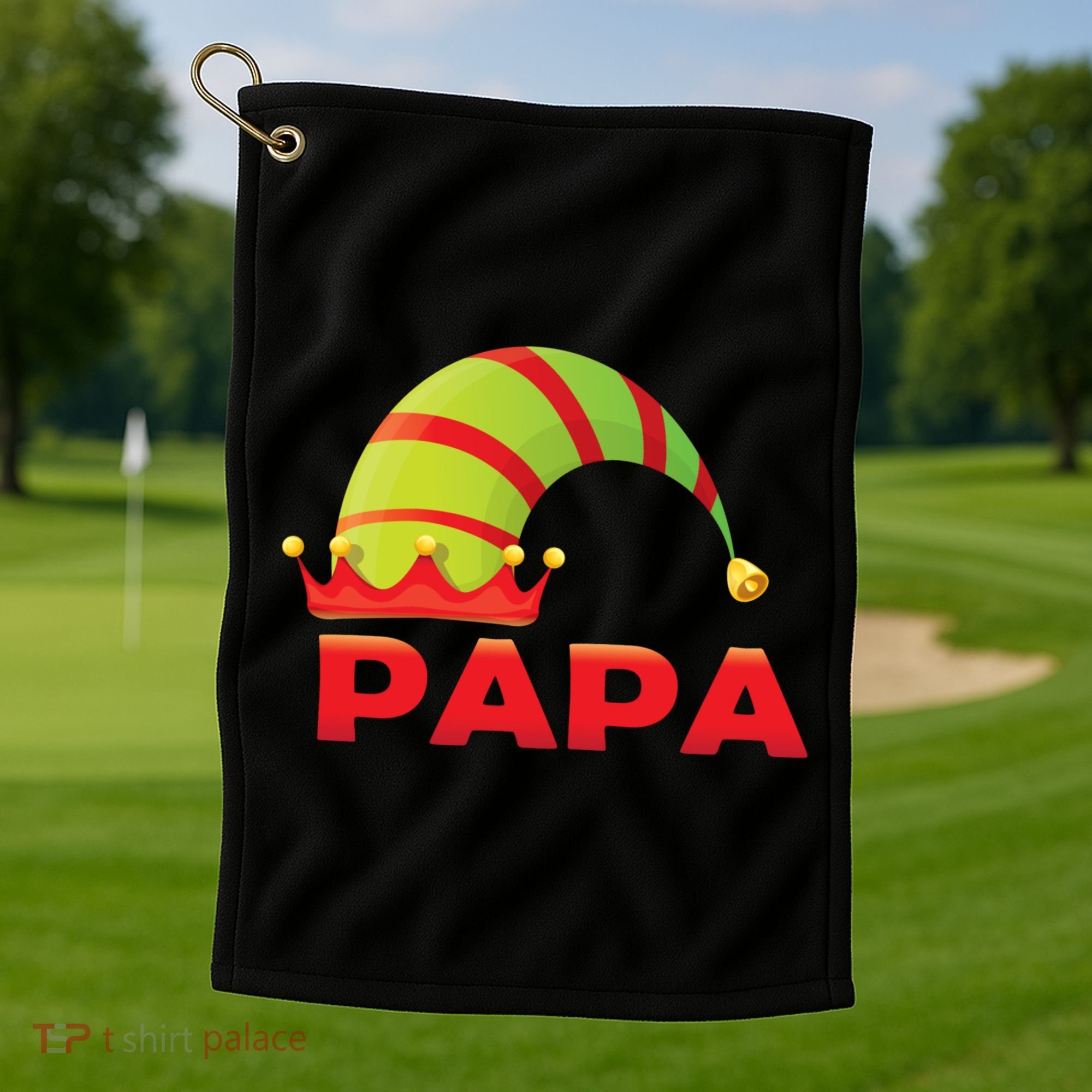 Papa Elf Golf Towel