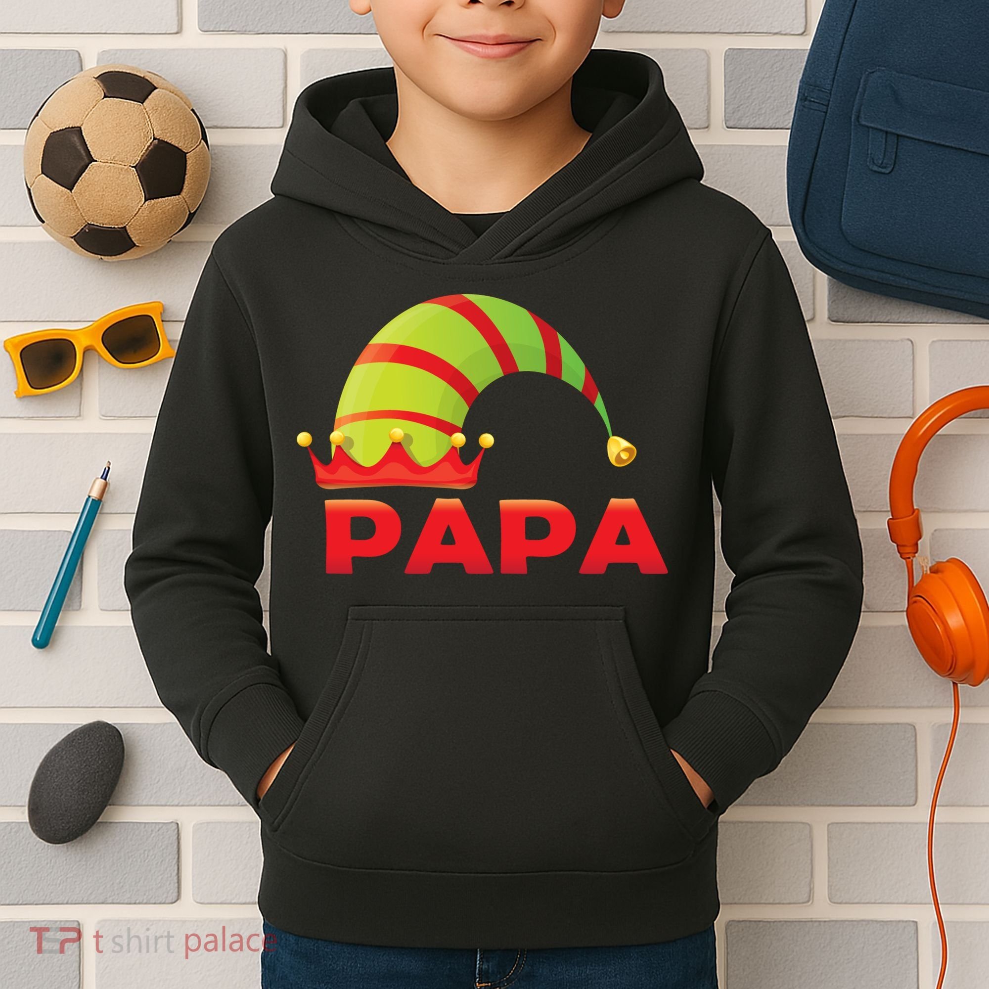 Papa Elf Kids Hoodie