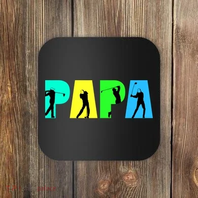 Papa Golfing Coaster