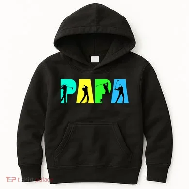 Papa Golfing Kids Hoodie