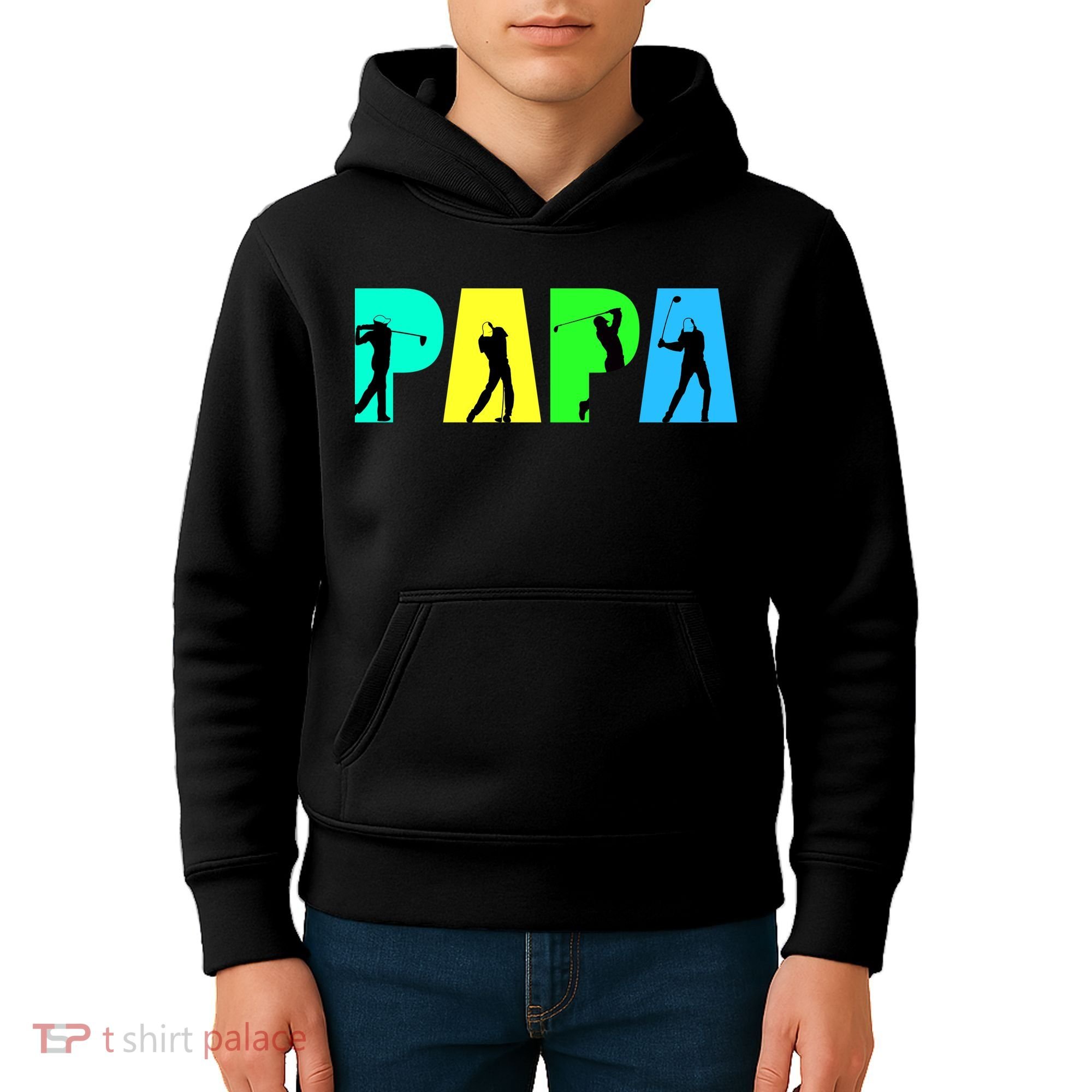 Papa Golfing Kids Hoodie