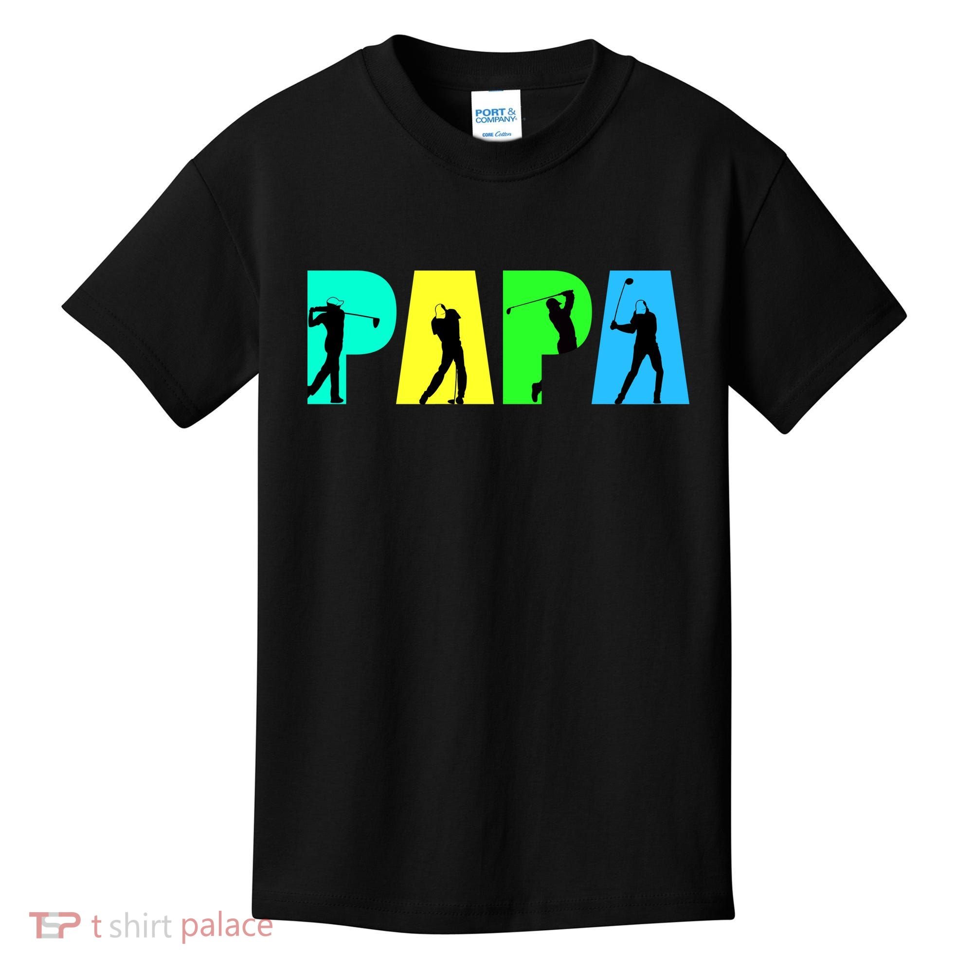 Papa Golfing Kids T-Shirt