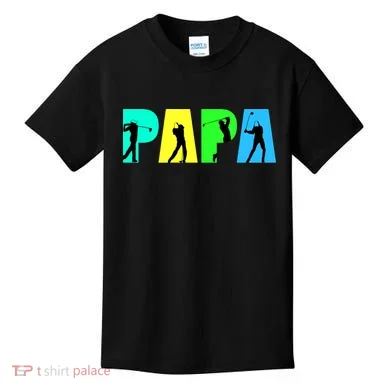 Papa Golfing Kids T-Shirt