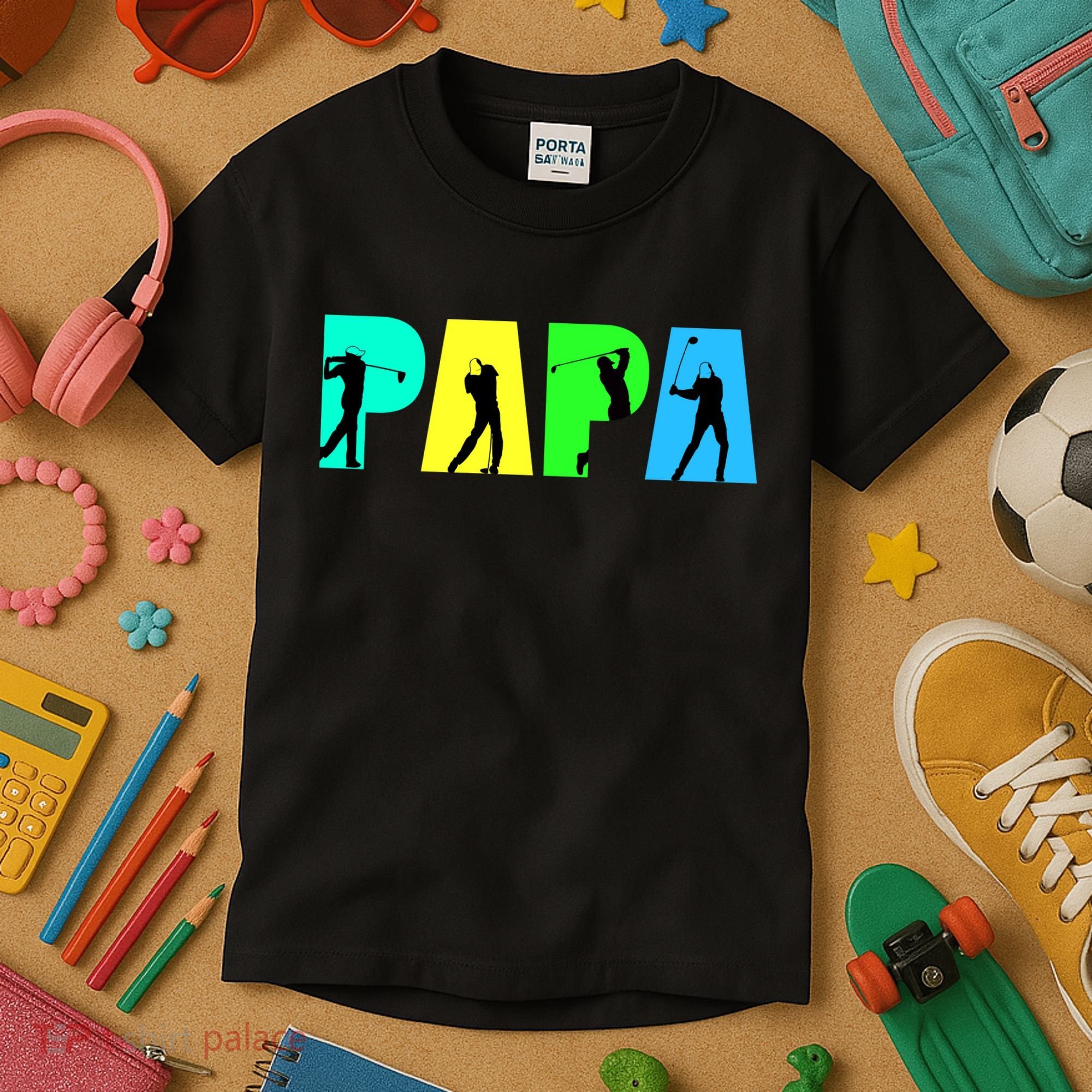 Papa Golfing Kids T-Shirt