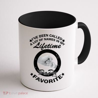 Papa Is My Favorite Coffee Mug back