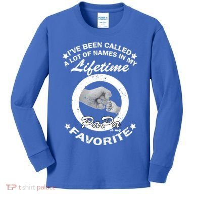 Papa Is My Favorite Kids Long Sleeve Shirt