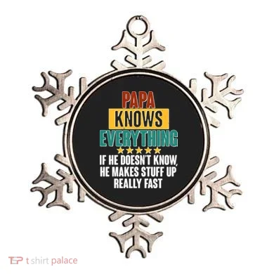 Papa Knows Everything No Matter What Ornament