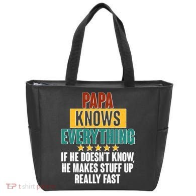 Papa Knows Everything No Matter What Tote Bag