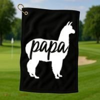 Papa Lama Golf Towel thumb 1