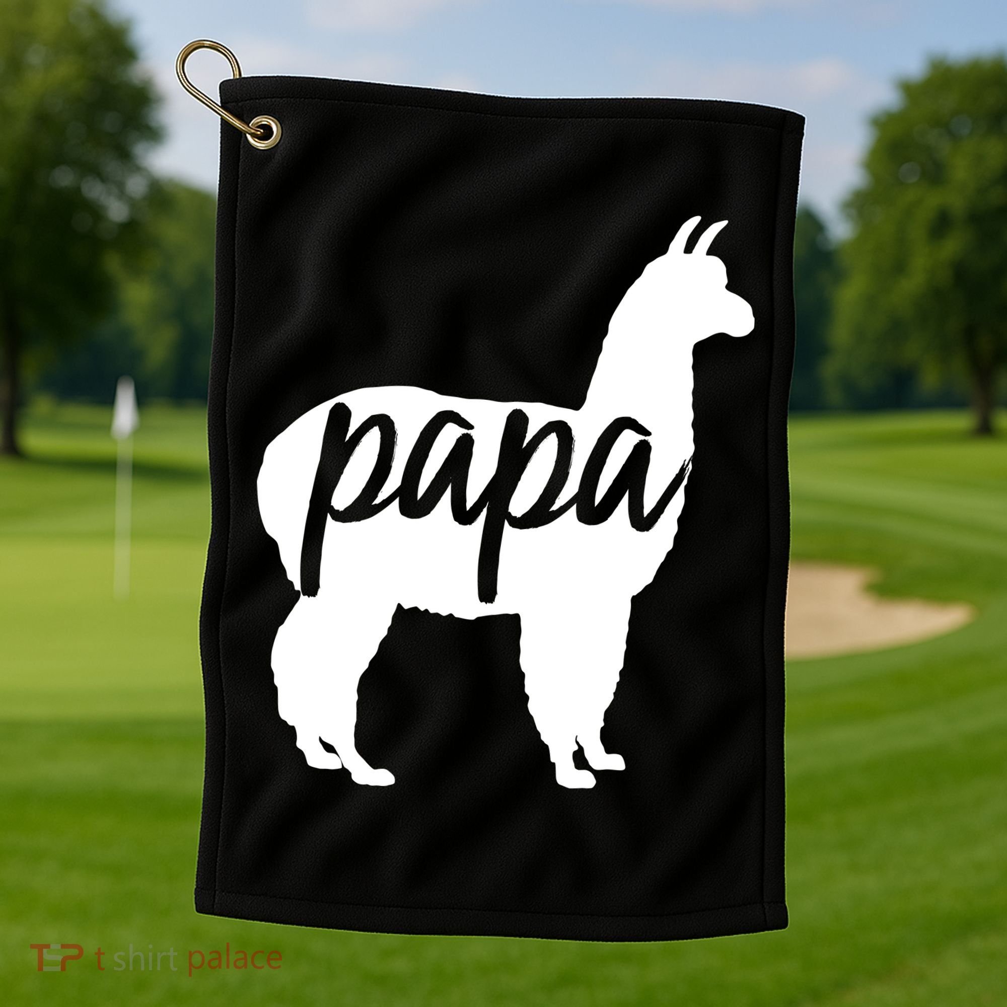 Papa Lama Golf Towel