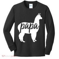 Papa Lama Kids Long Sleeve Shirt thumb 0