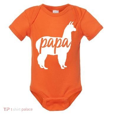 Papa Lama Baby Bodysuit