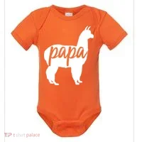 Papa Lama Baby Bodysuit thumb 0