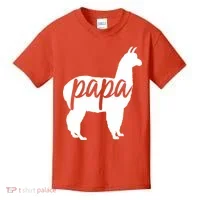 Papa Lama Kids T-Shirt thumb 0