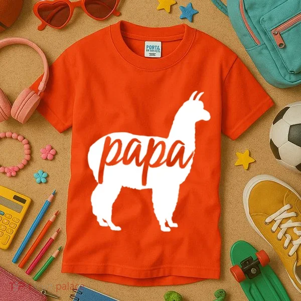 Papa Lama Kids T-Shirt