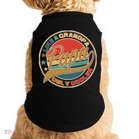 Papa Like A Grandpa Only Cooler Emblem Doggie Tank thumb 0