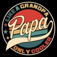 Papa Like A Grandpa Only Cooler Emblem Coffee Mug thumb 5
